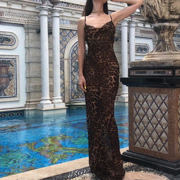 Rat and boa style leopard dress - Picture 11 of 13